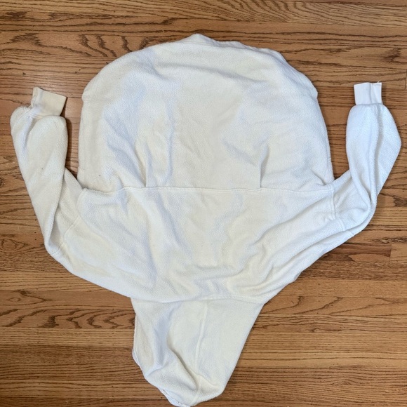 Free People Ottoman Slouchy Tunic Hoodie — Ivory — Size S - Picture 3 of 4